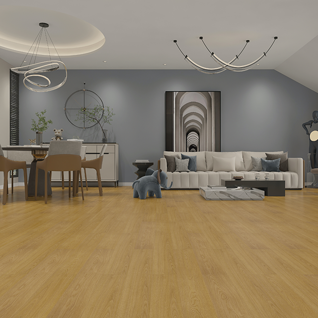 Natural roble spc piso de madera de madera 