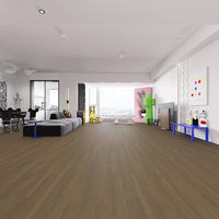 Piso de plástico de madera de roble urbano 