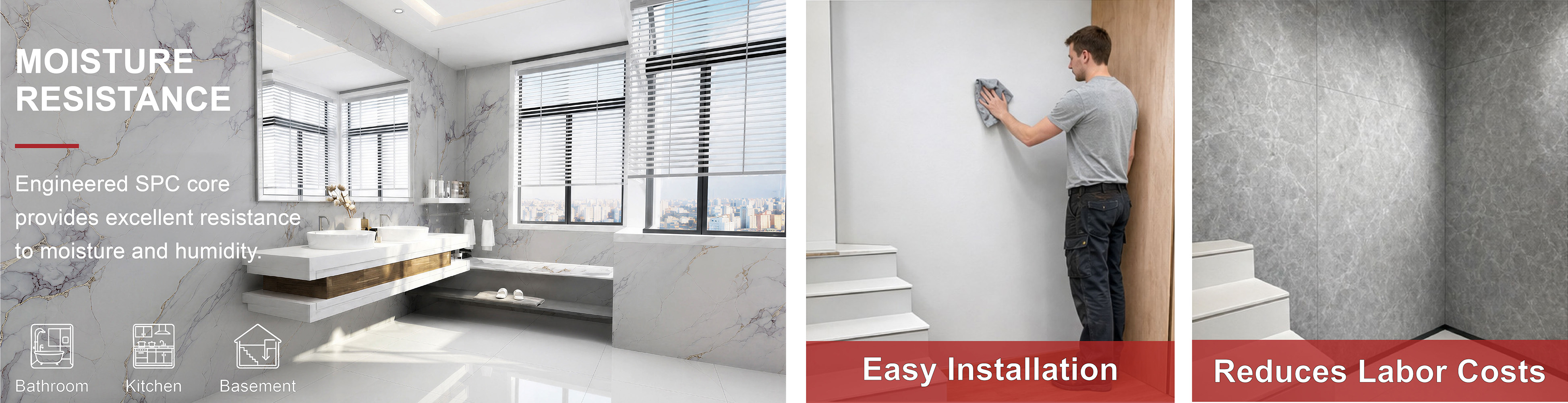 spc wall panel advantage ventaja del panel de pared spc